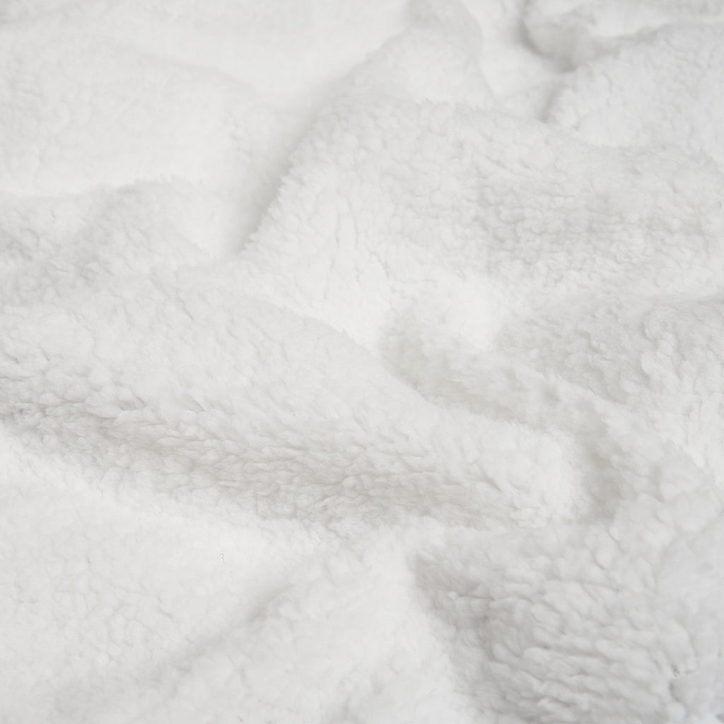 Christmas Nordic Print Sherpa Throw - Grey/White 🇬🇧