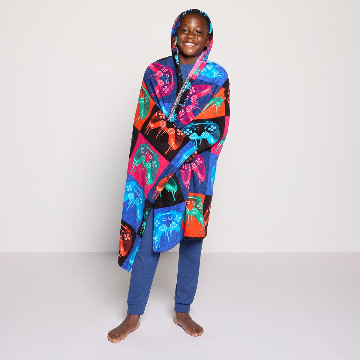 Drip Gaming Print Hooded Blanket - Multi 🇬🇧