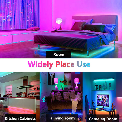 5m USB LED Strip with Remote Adhesive LED Strip RGB Multicolour Indoor TV Back LED Strip 🇬🇧