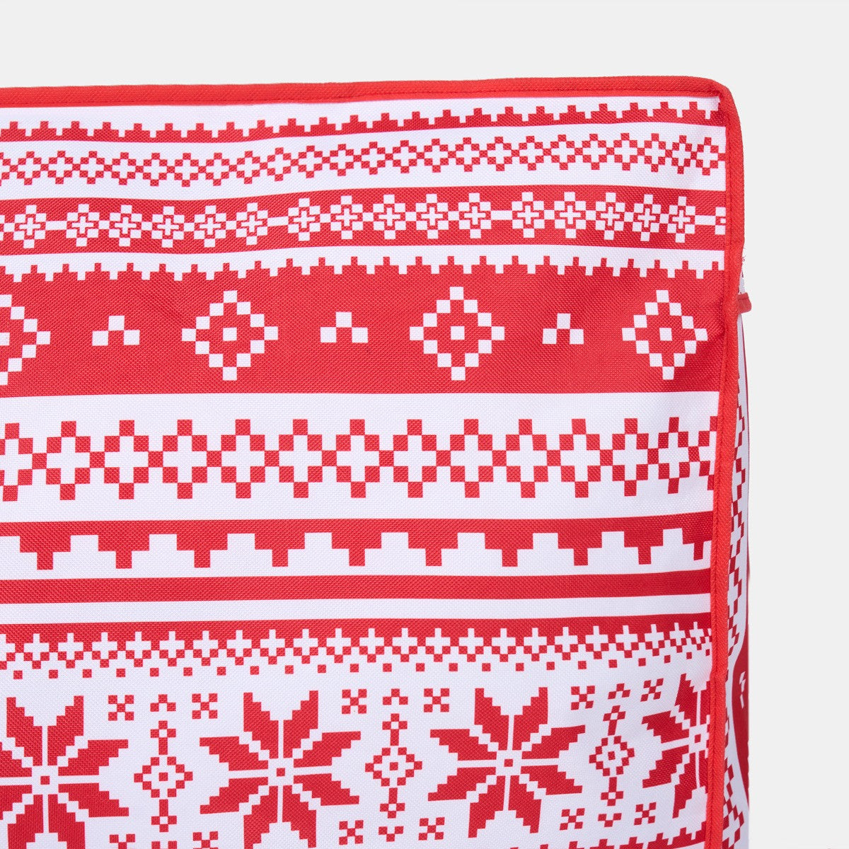 Nordic Print Christmas Tree Storage Bag - Red 🇬🇧