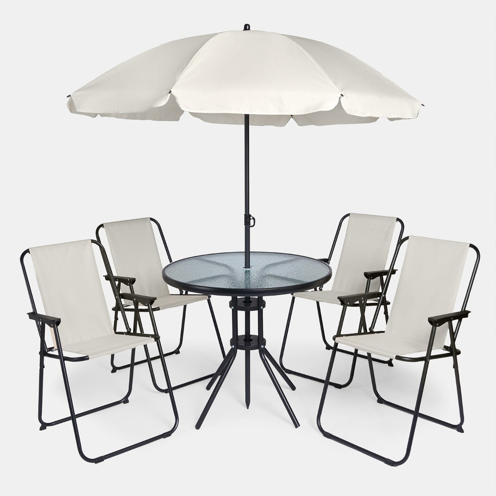 6-Piece Patio Set - Cream 🇬🇧