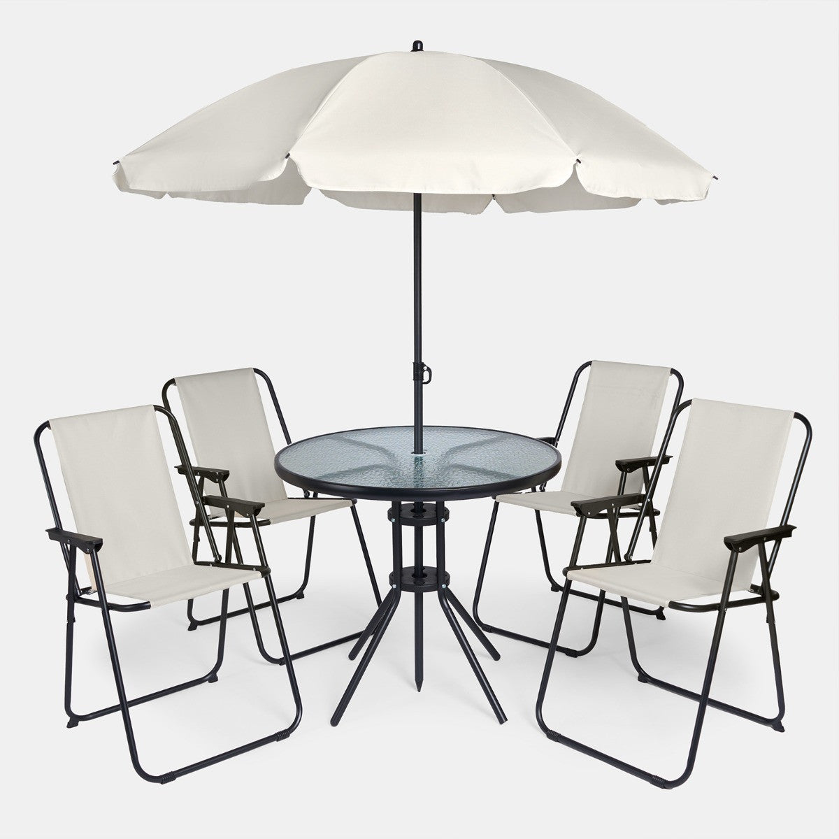 6-Piece Patio Set - Cream 🇬🇧