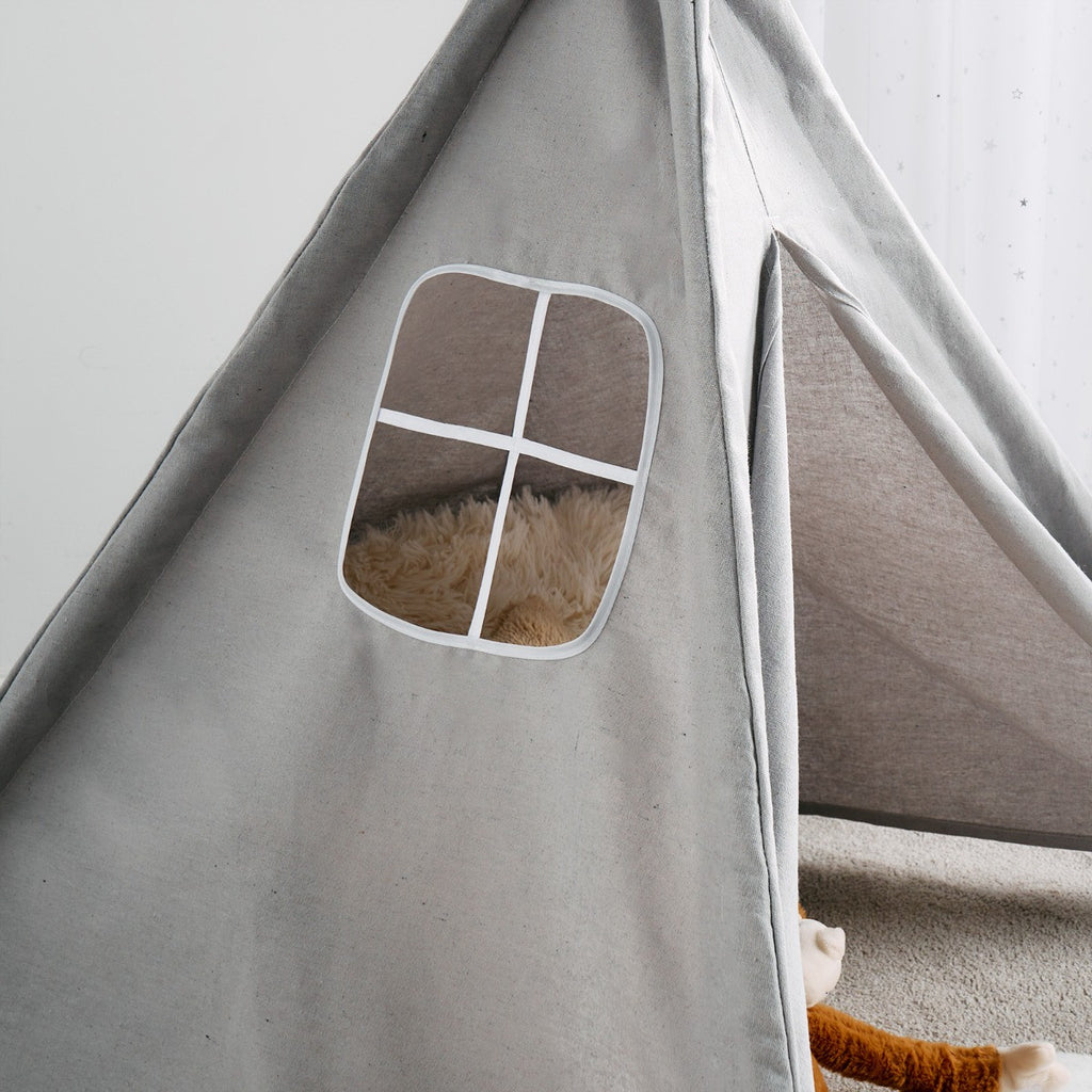 Foldable Kid's Storage Teepee - Grey 🇬🇧