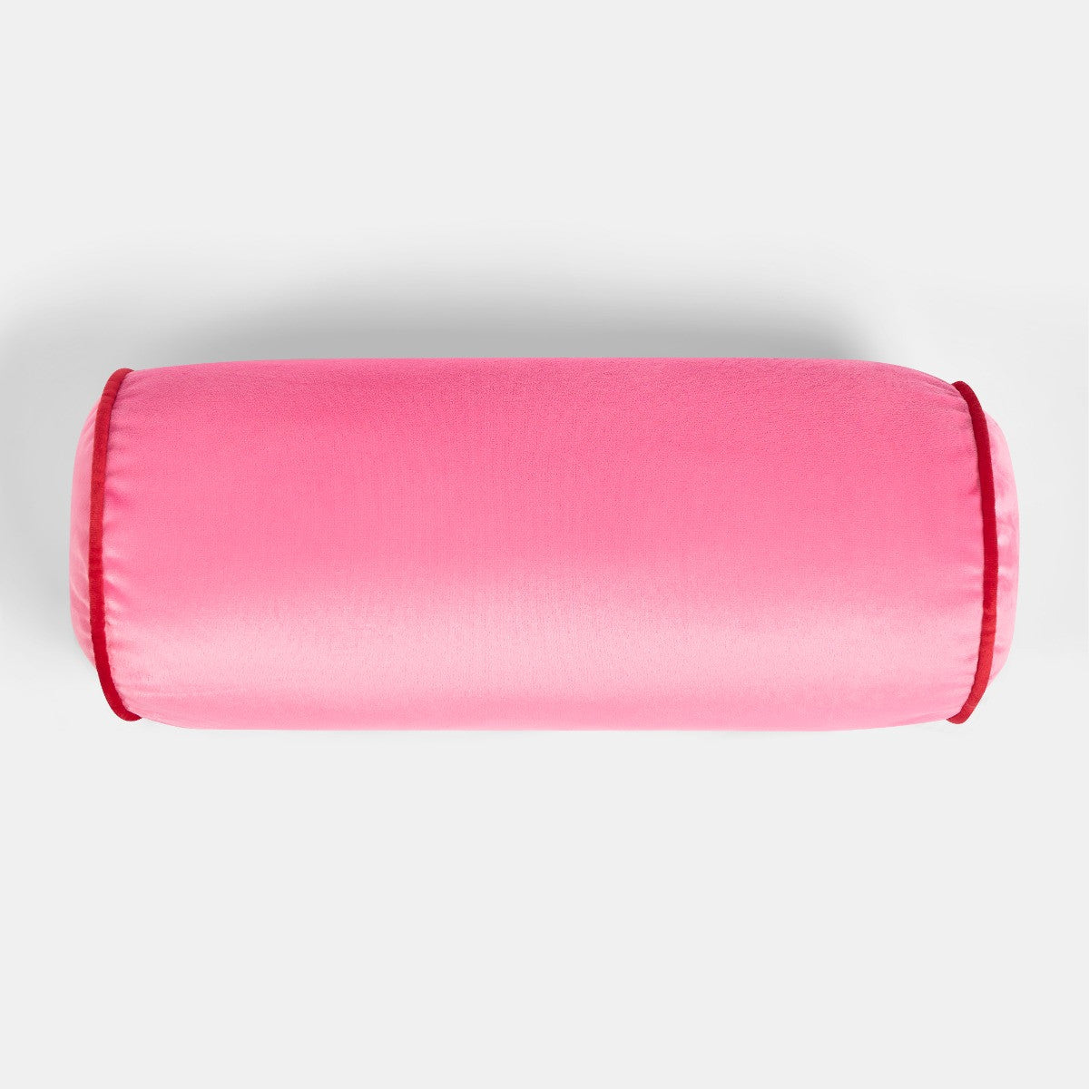 Matte Velvet Bolster Cushion - Pink/Red 🇬🇧