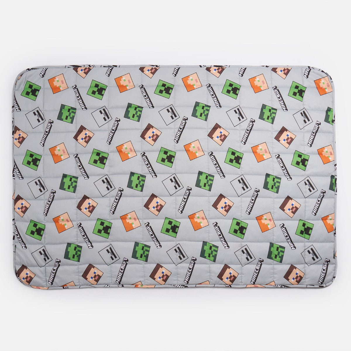 Kids Minecraft Heads Weighted Blanket, Grey - 3kg 🇬🇧