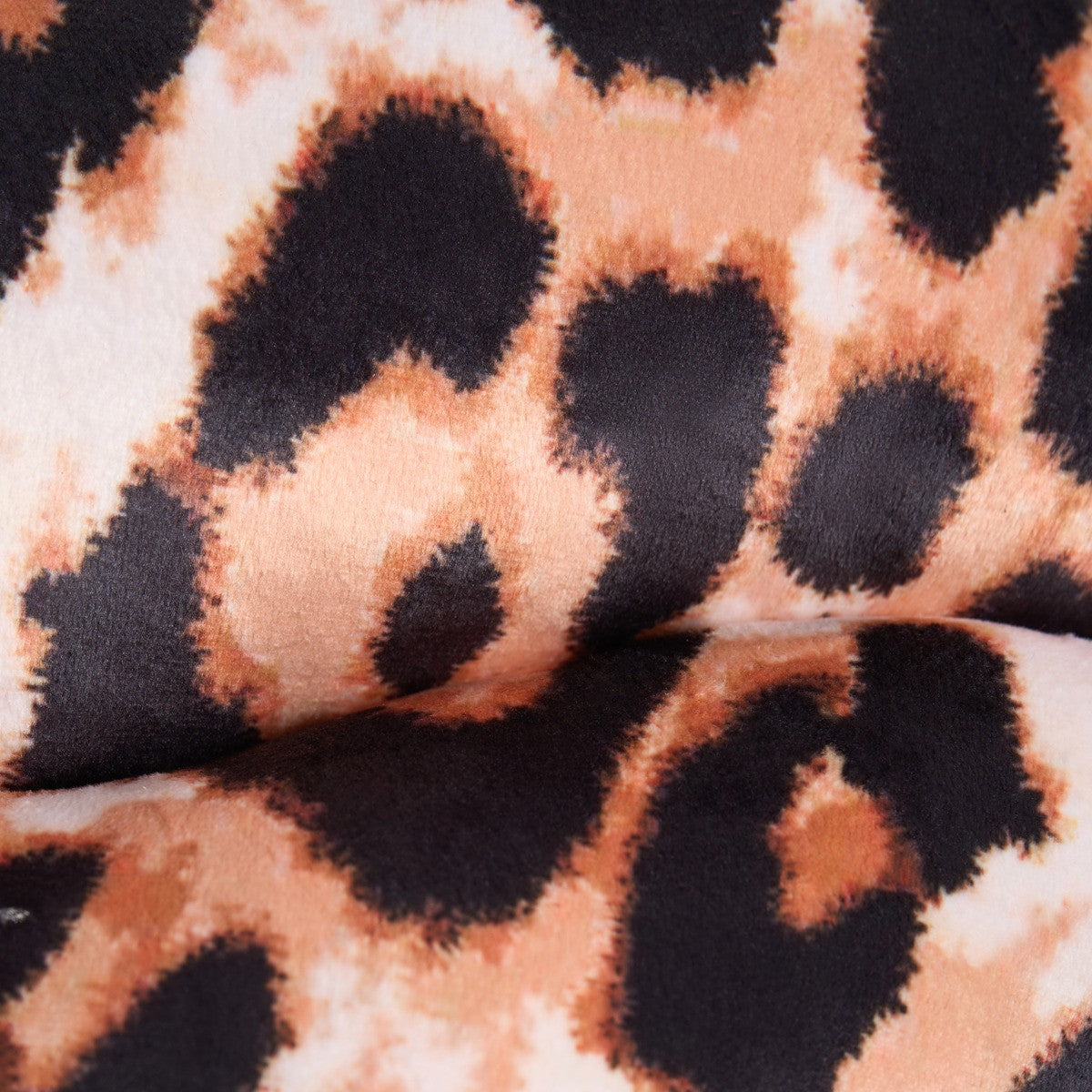 Leopard Print Lips Shaped Cushion - Natural 🇬🇧