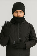 Unisex Winter Hat, Neck Warmer & Touchscreen Gloves Set – 3 Pieces Knit Cold Weather Accessories 🇬🇧