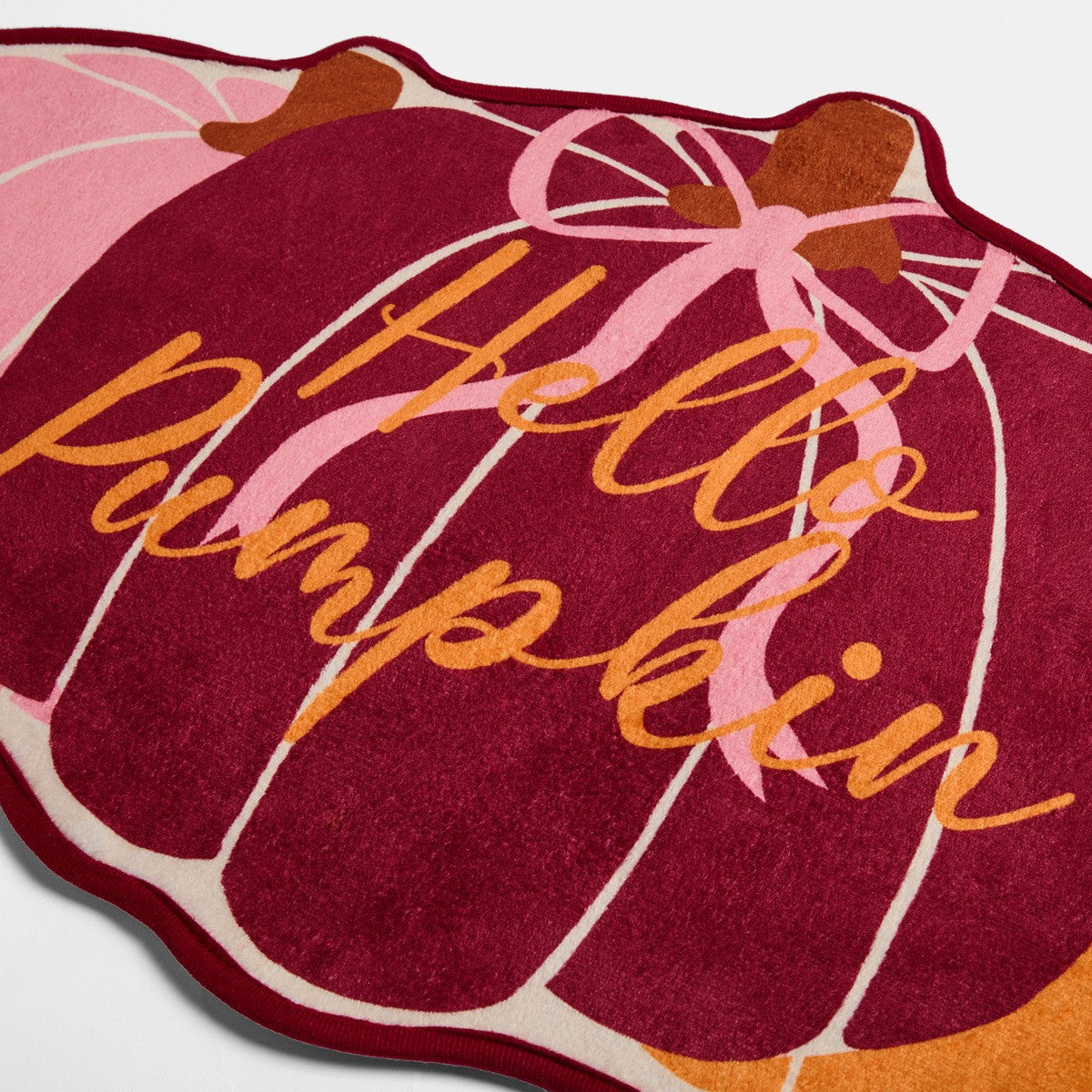 Hello Pumpkin Slogan Printed Bath Mat - Multi 🇬🇧