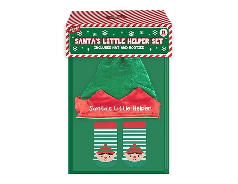 Santa's Little Helper Hat and Sock Set 🇬🇧