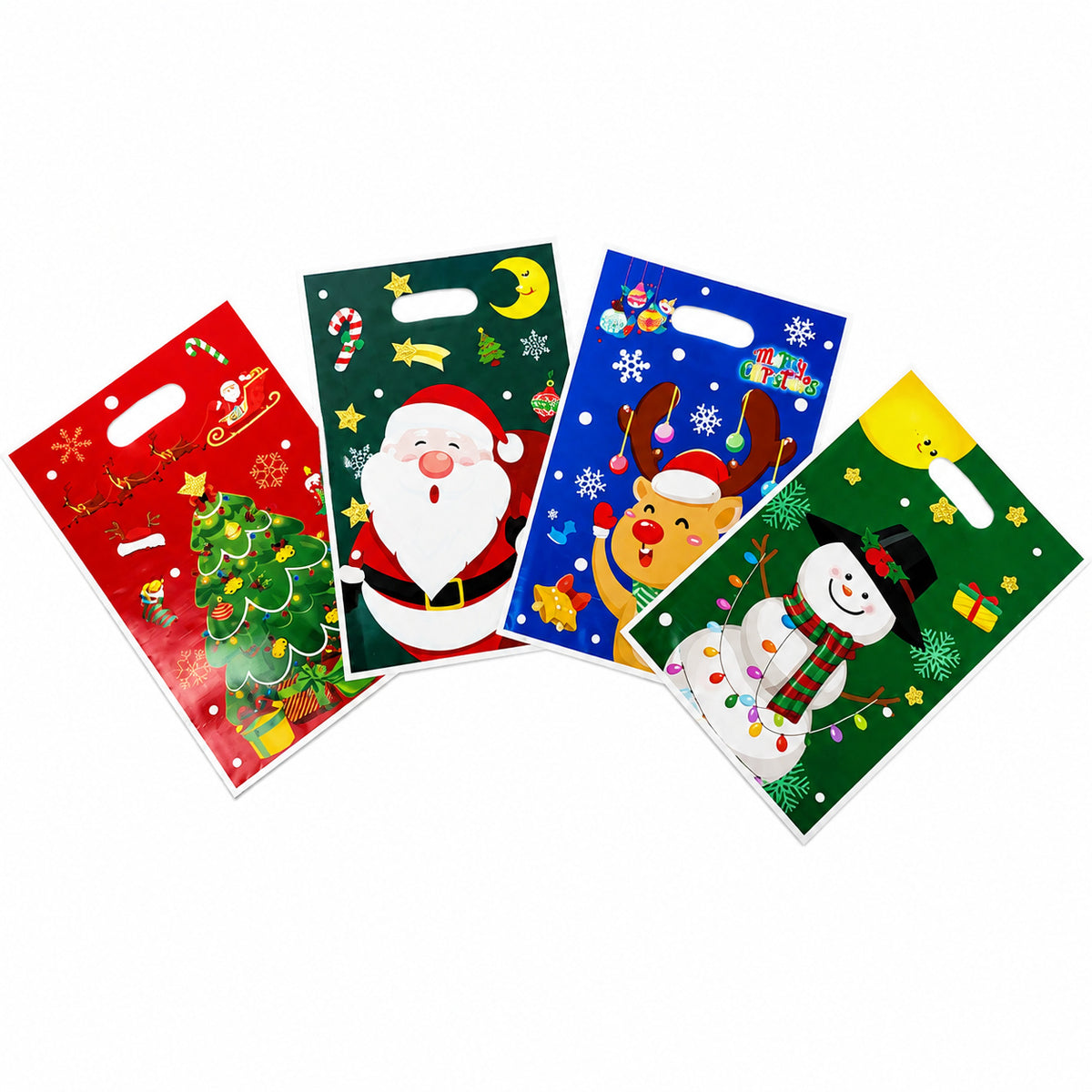 50pcs Christmas Gift Bags 4 Designs 🇬🇧