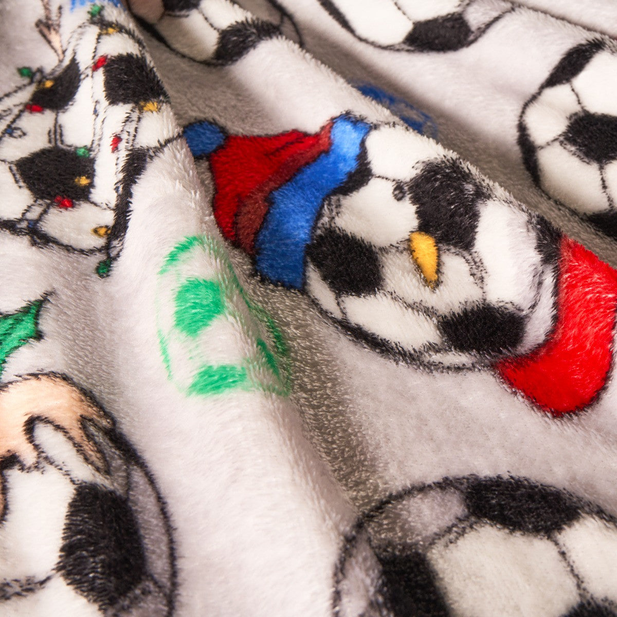 Christmas Football Throw - Grey 🇬🇧