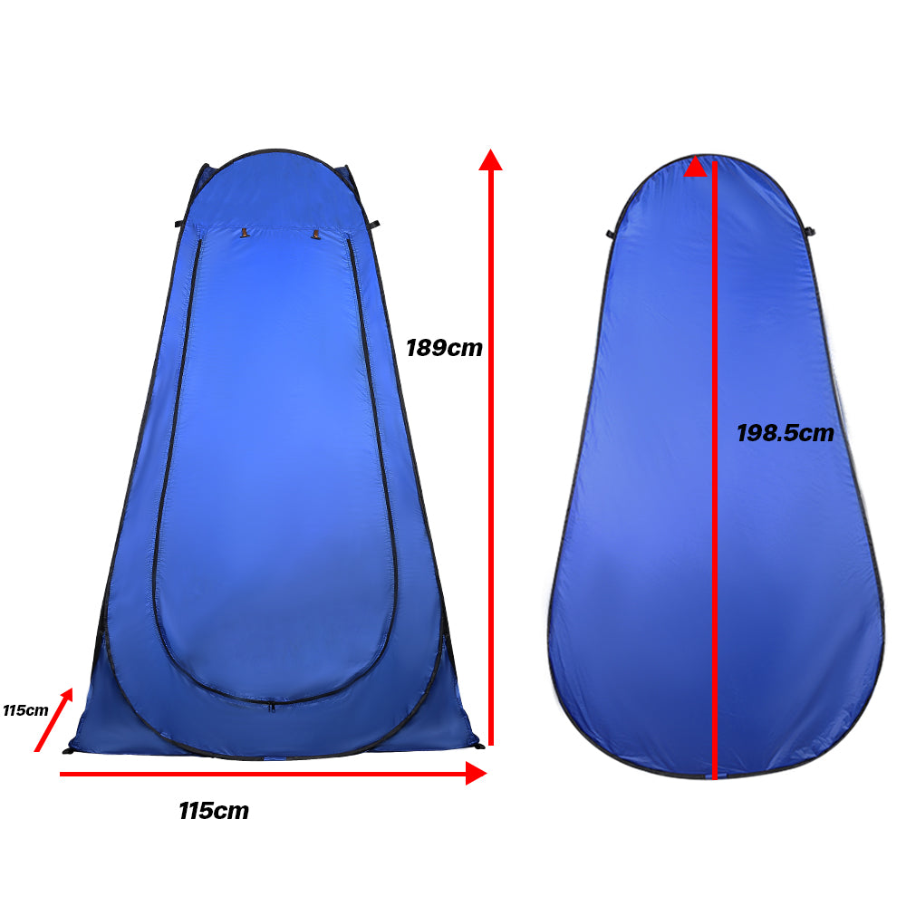 Toilet Shower Tent Pop-up Changing Tent with Tent Bag for Outdoor Travel Camping - Green 🇬🇧