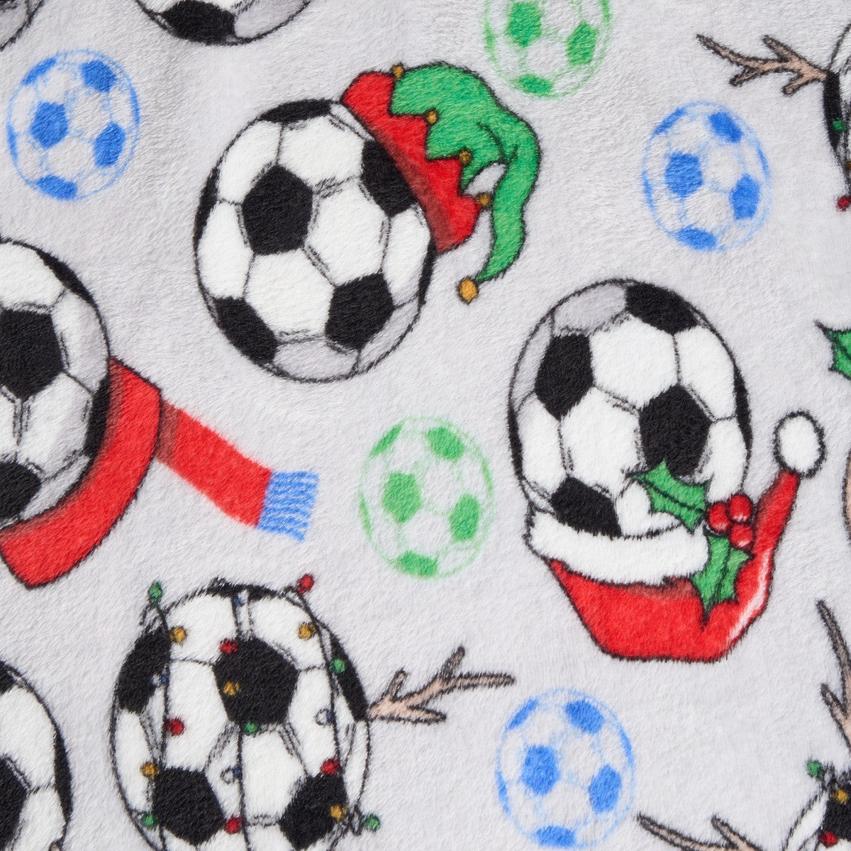 Christmas Football Throw - Grey 🇬🇧