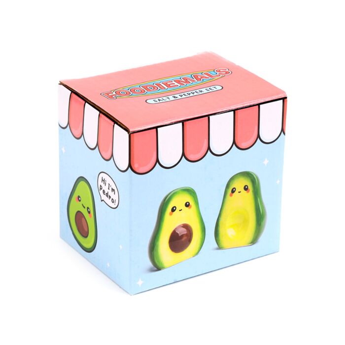 Ceramic Salt & Pepper Set - Pedro the Avocado Foodiemals 🇬🇧
