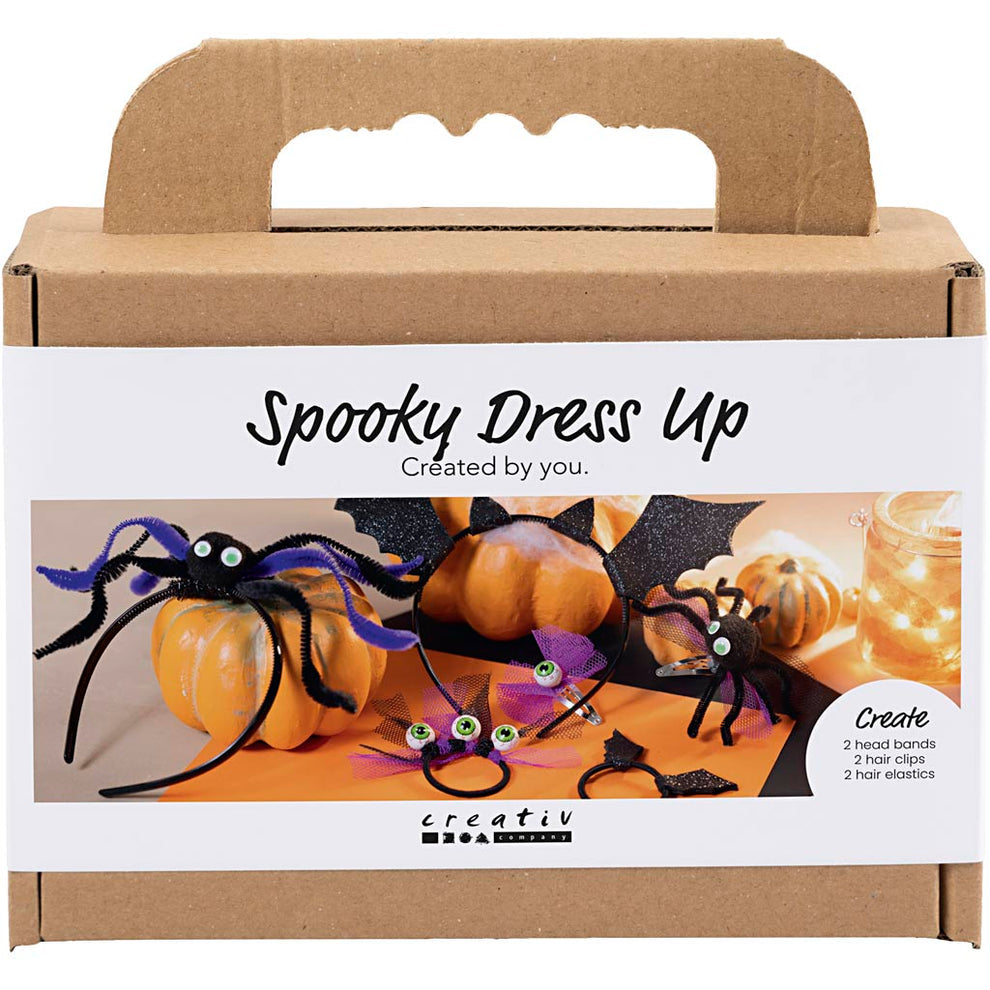 Spooky Dress-Up Mini Craft Kit With Headbands, Hair Clips & Hair Bands 🇬🇧