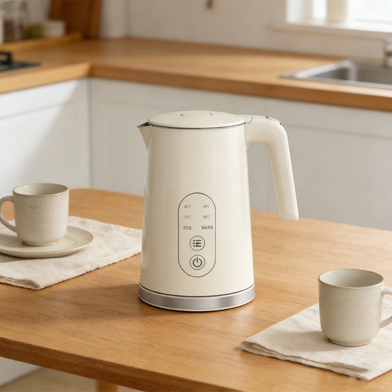 1.7L Cordless Electric Kettle with 5 Temperature Settings Keep Warm Function Fast Boil Quiet Kettle Stainless Steel Inner 🇬🇧