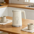 1.7L Cordless Electric Kettle with 5 Temperature Settings Keep Warm Function Fast Boil Quiet Kettle Stainless Steel Inner 🇬🇧
