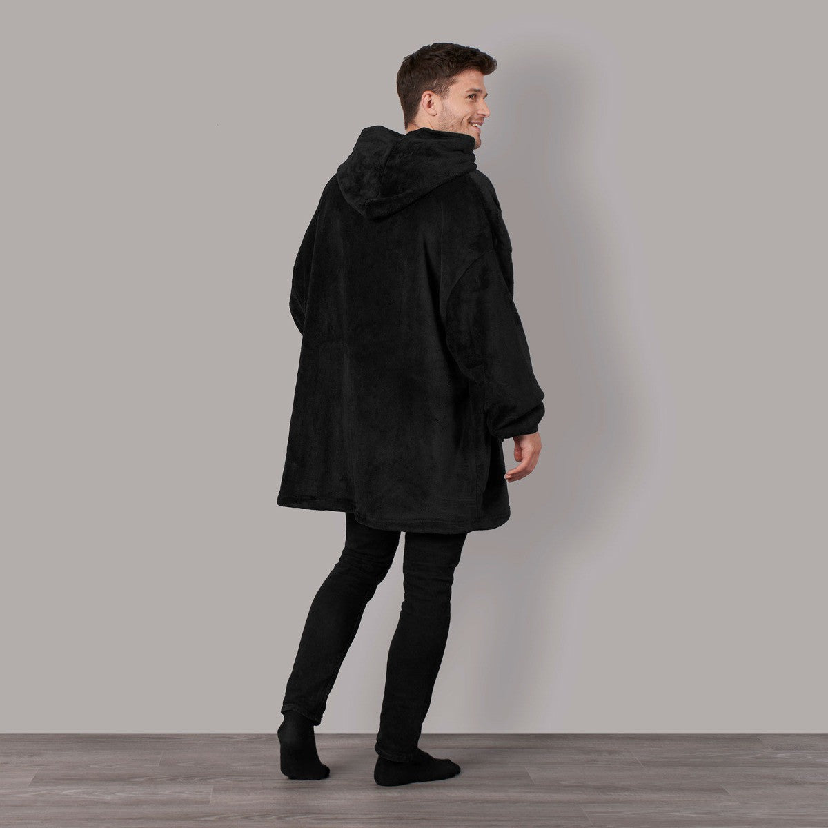 Supersoft Hoodie Blanket, Adults - Black 🇬🇧