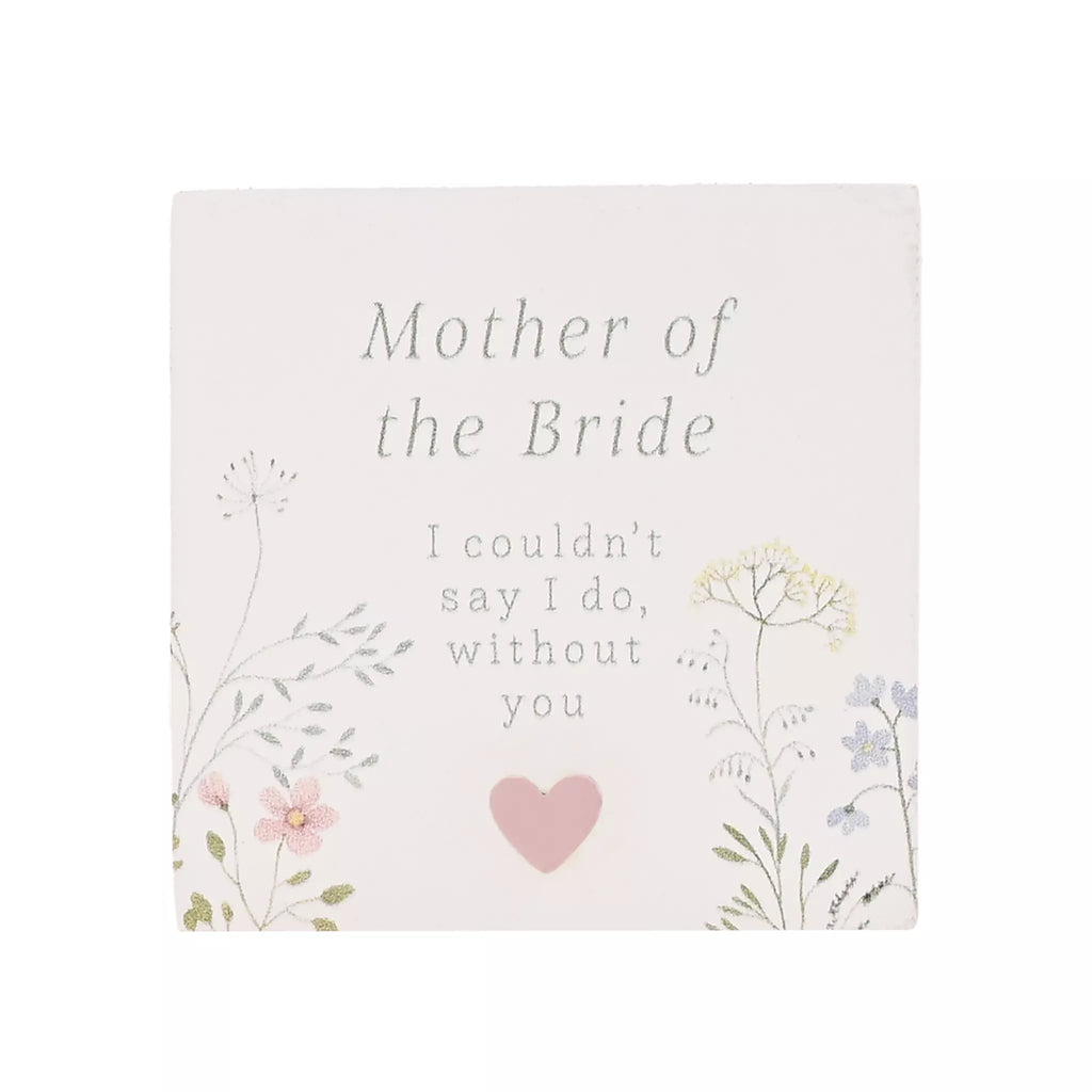 Love Story Plaque Mother Of The Bride 5x5cm 🇬🇧
