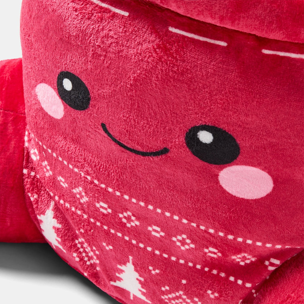 Festive Hot Chocolate Cuddle Cushion - Red 🇬🇧