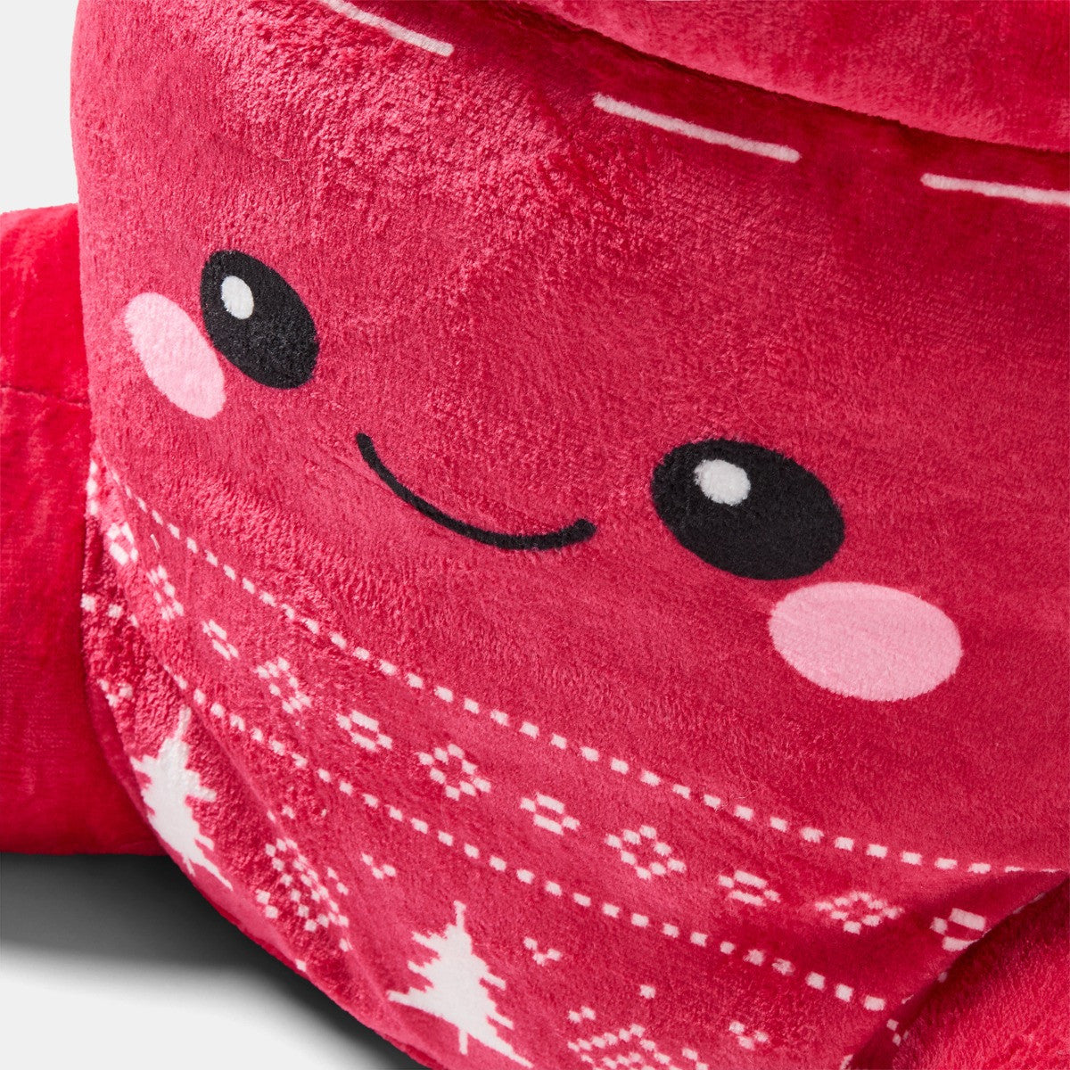 Festive Hot Chocolate Cuddle Cushion - Red 🇬🇧