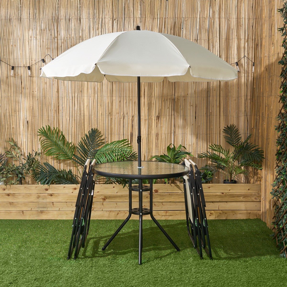 6-Piece Patio Set - Cream 🇬🇧