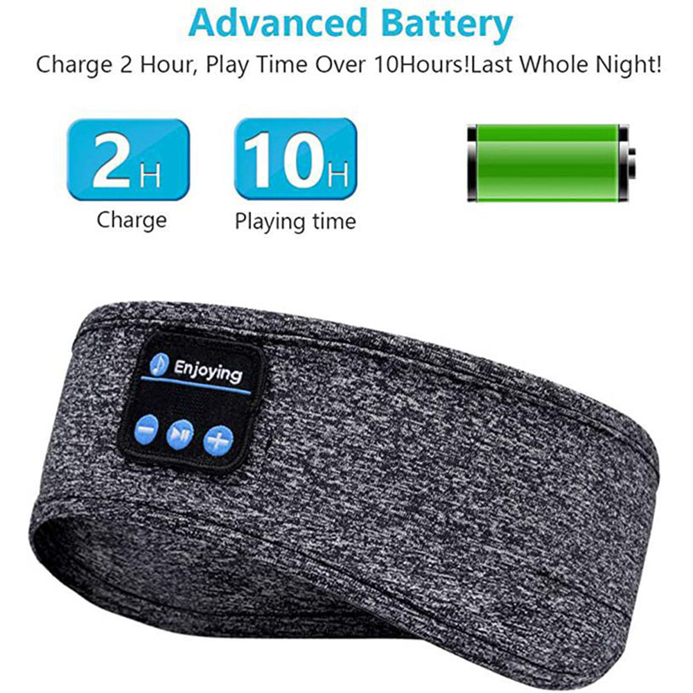Wireless Bluetooth Headband Sleeping Eye Mask Headphones Headset Music Sports 🇬🇧