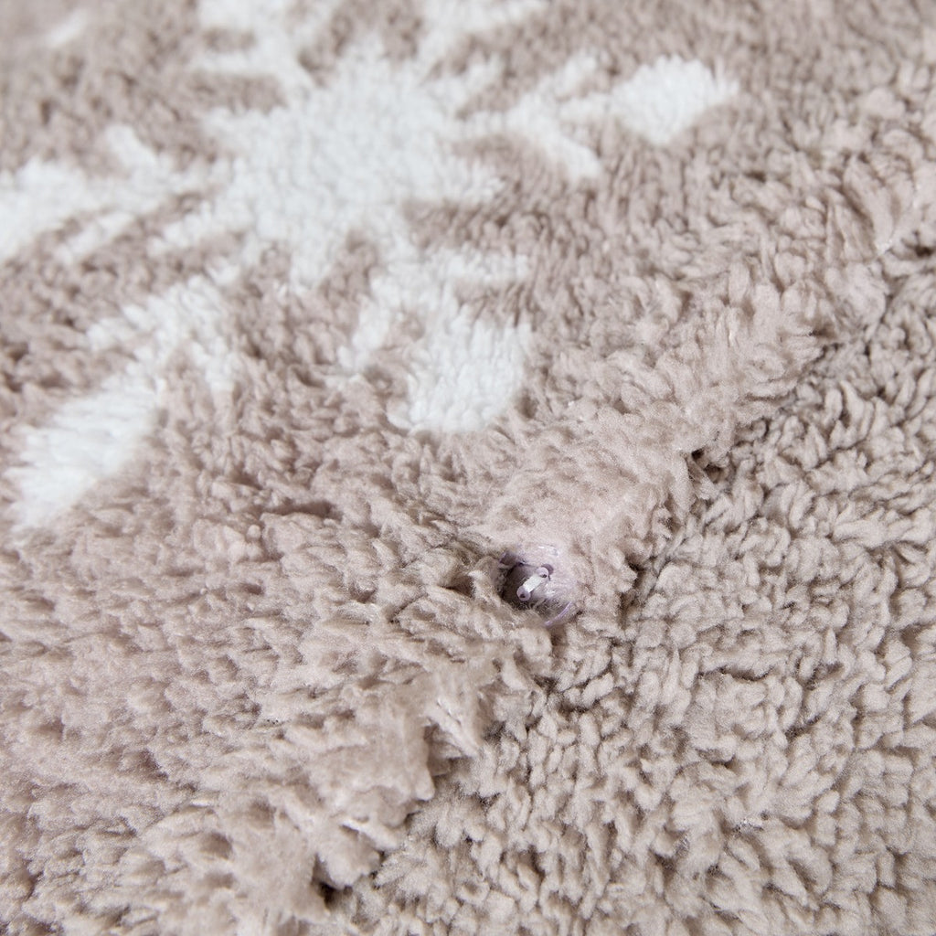 Snowflake Teddy Duvet Cover Set - Natural 🇬🇧