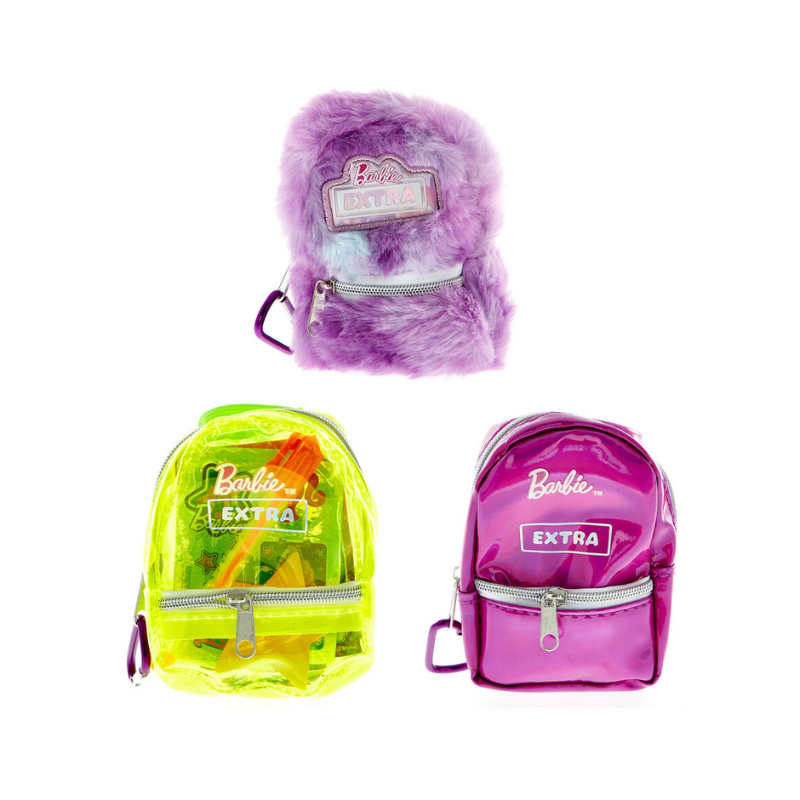 Barbie Extra Pink Shiny Stationery Backpack Surprise 🇬🇧