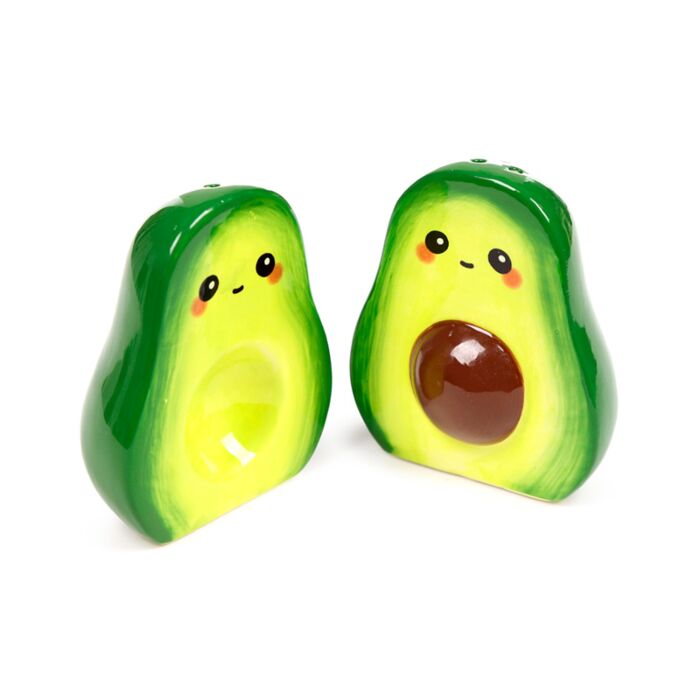Ceramic Salt & Pepper Set - Pedro the Avocado Foodiemals 🇬🇧