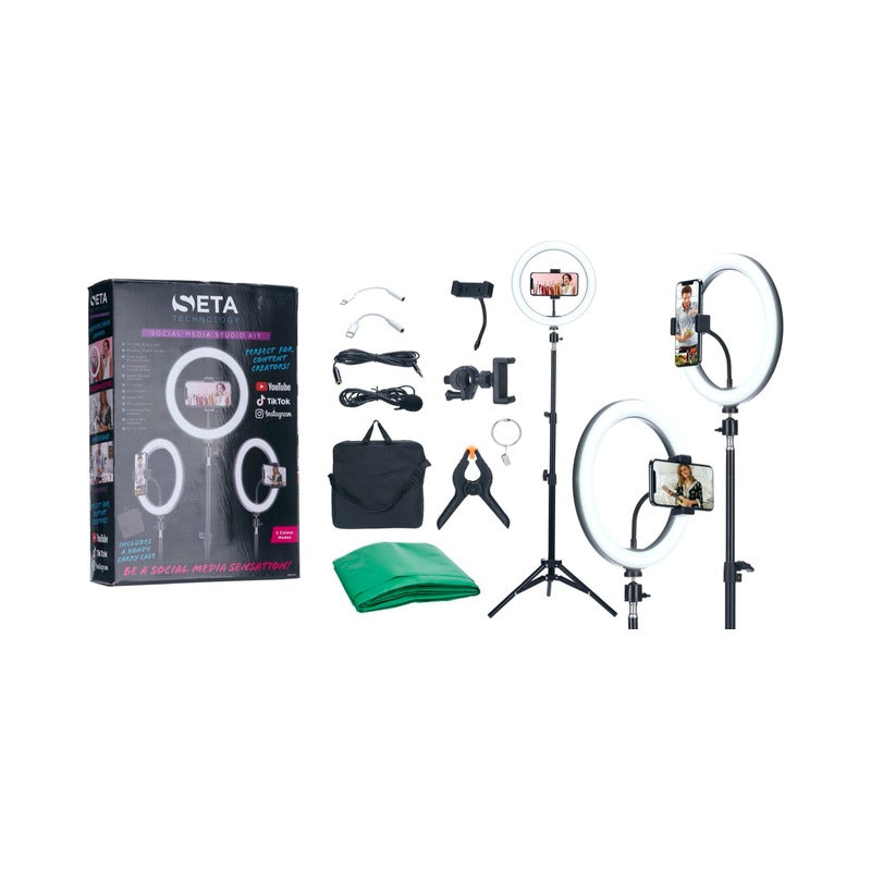 Seta Complete Social Media Studio Kit - with Ring Light 🇬🇧