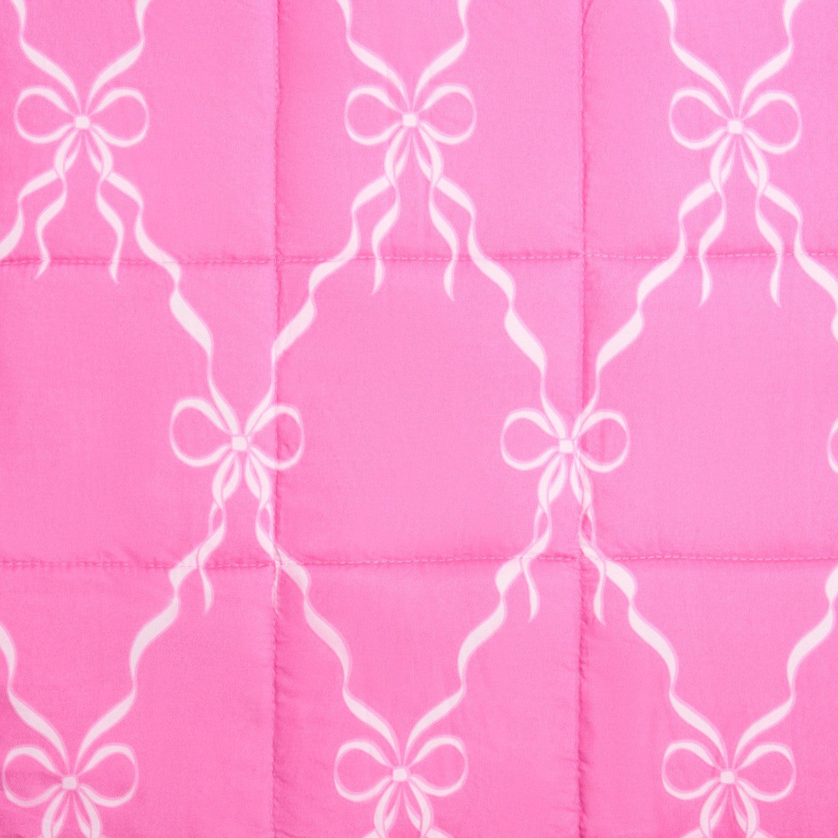 Bow Print Supersoft Weighted Blanket, Hot Pink - 8kg 🇬🇧