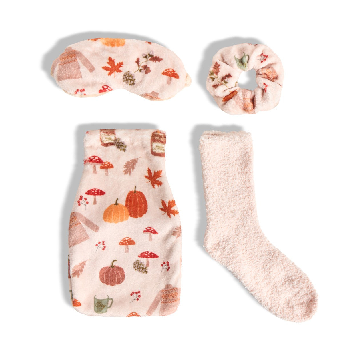 Autumn Print Hot Water Bottle Gift Set 🇬🇧