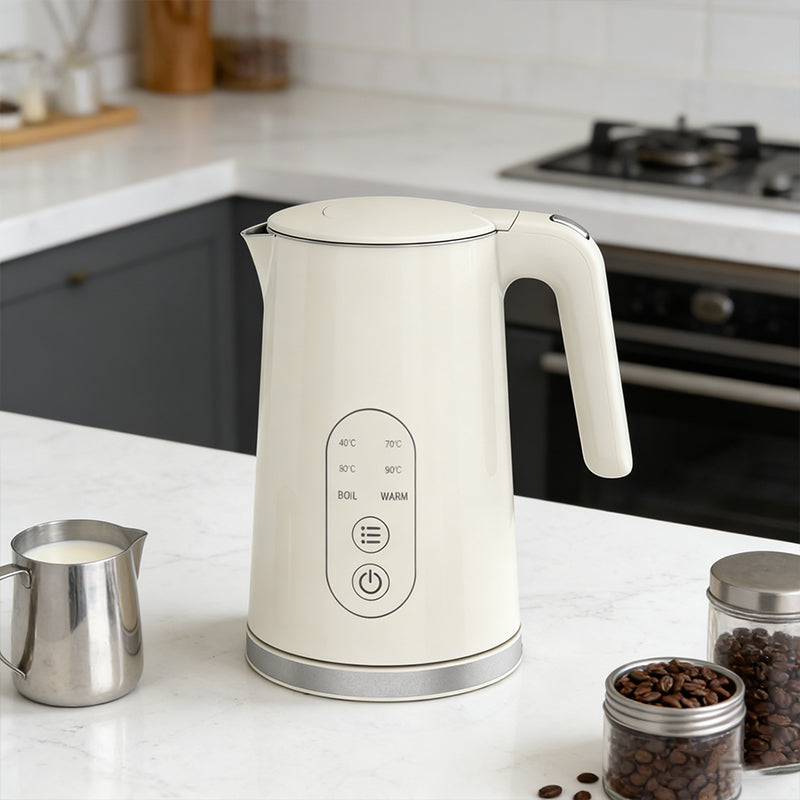 1.7L Cordless Electric Kettle with 5 Temperature Settings Keep Warm Function Fast Boil Quiet Kettle Stainless Steel Inner 🇬🇧