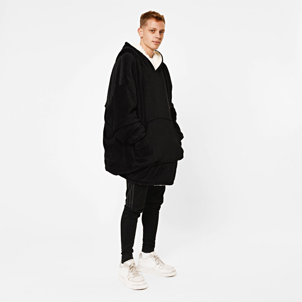 Supersoft Hoodie Blanket, Adults - Black 🇬🇧