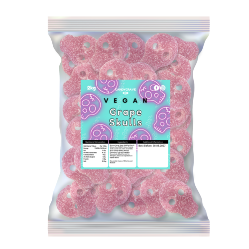 Candycrave Vegan Grape Skulls 2kg 🇬🇧
