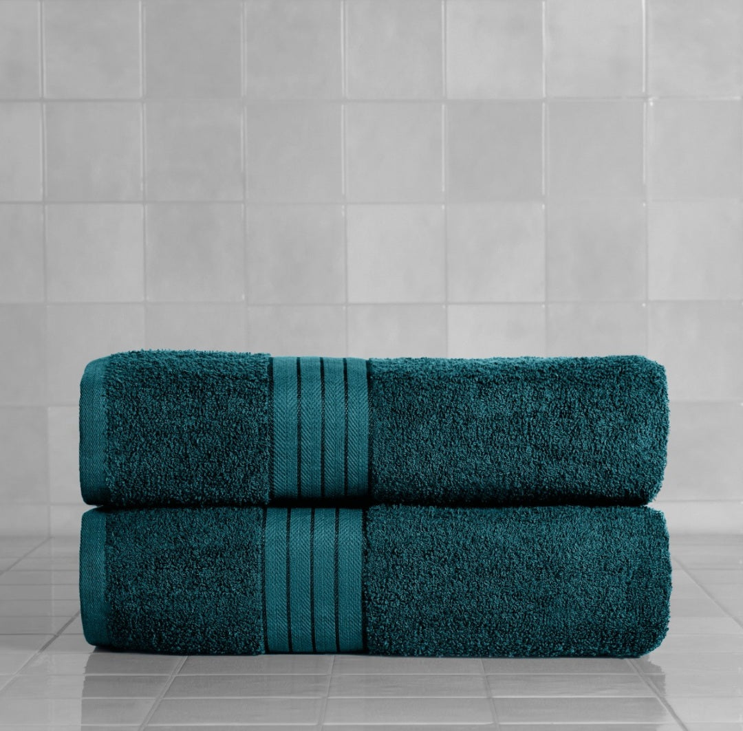 Brentfords 100% Cotton 2 Jumbo Bath Sheets 🇬🇧