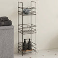 3-Tier Bow Bathroom Caddy - Black 🇬🇧