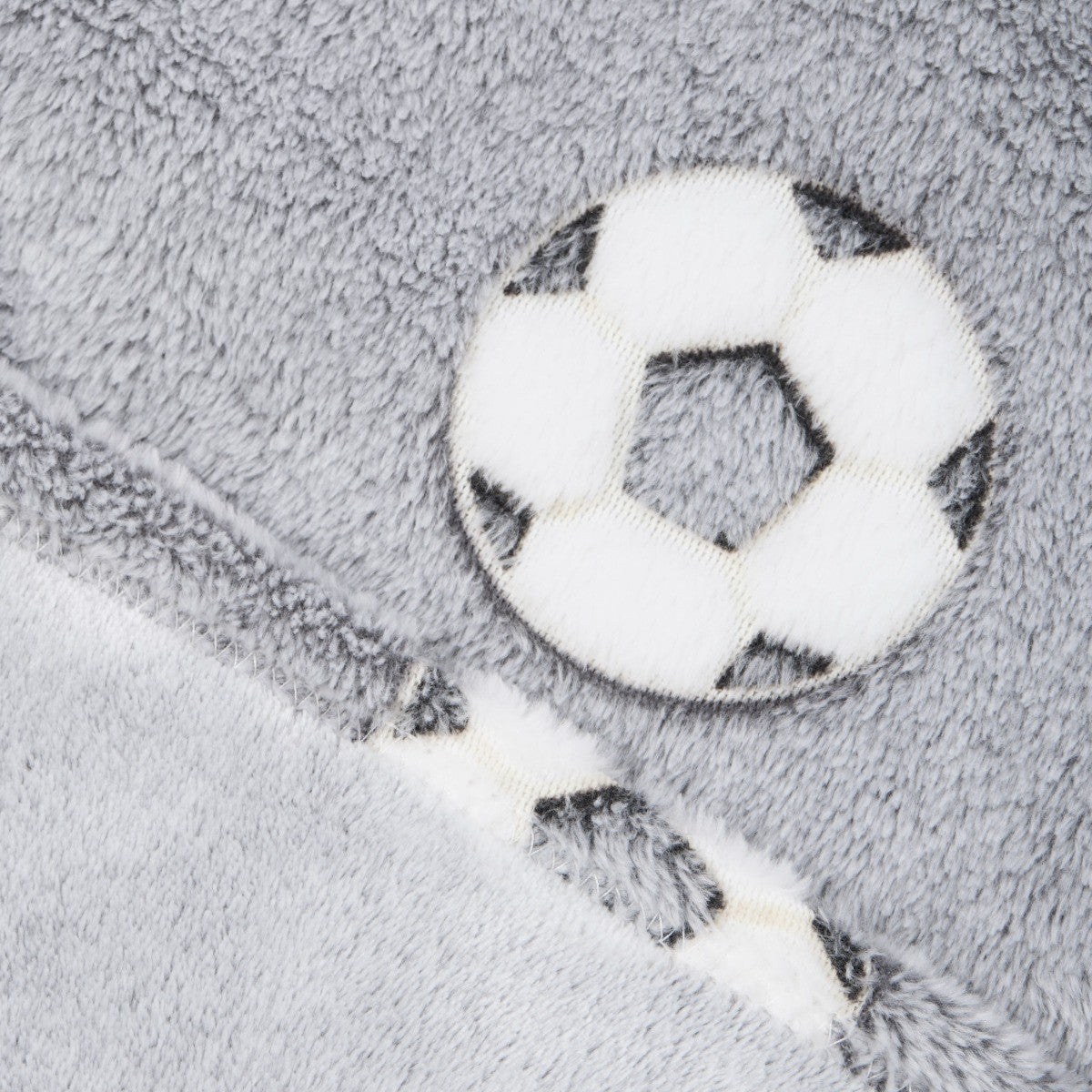 Kids Glow In The Dark Football Hoodie Blanket - Grey 🇬🇧