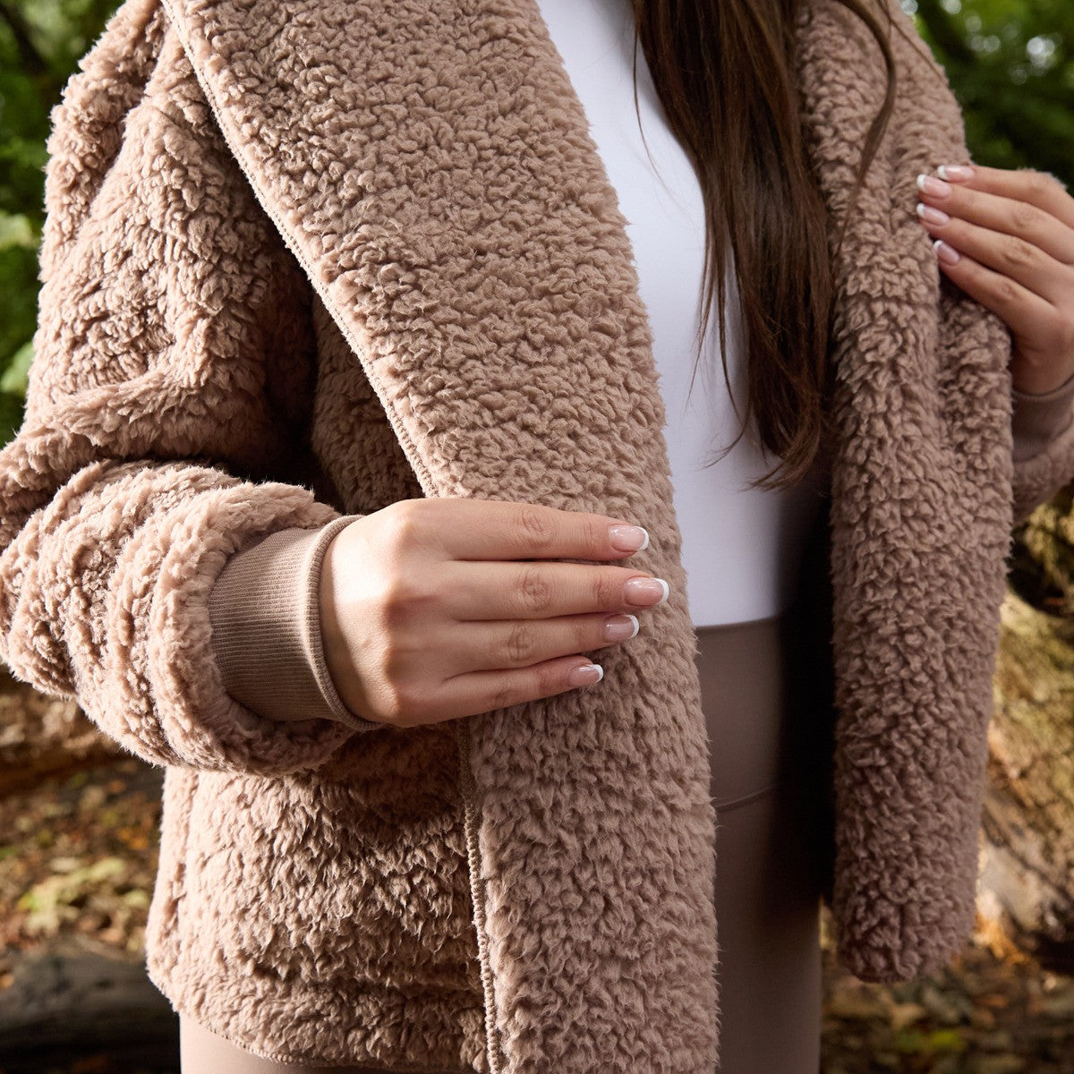 Waterfall Teddy Fleece Shorter Length Cardigan 🇬🇧