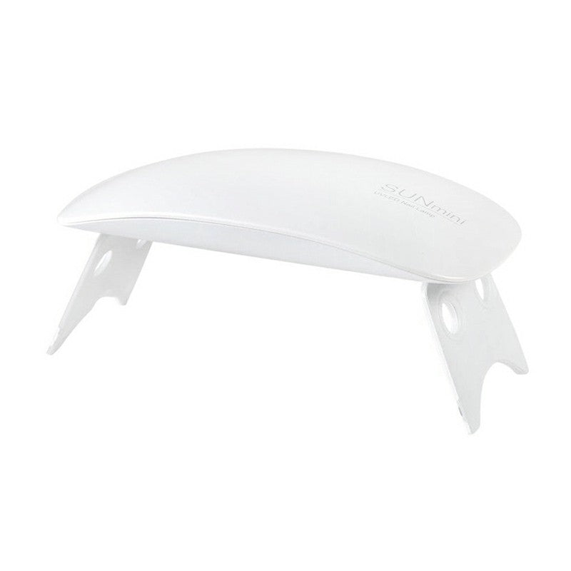 6W Portable Mini USB UV LED 45s/60s Timer Nail Lamp Dryer Nail Lamp Machine - White 🇬🇧