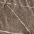 Diamond Check Teddy Fleece Duvet Cover Set - Natural 🇬🇧