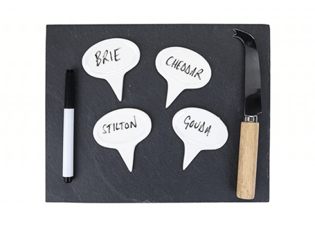 Slate Cheese Board with Knife and Pen 🇬🇧