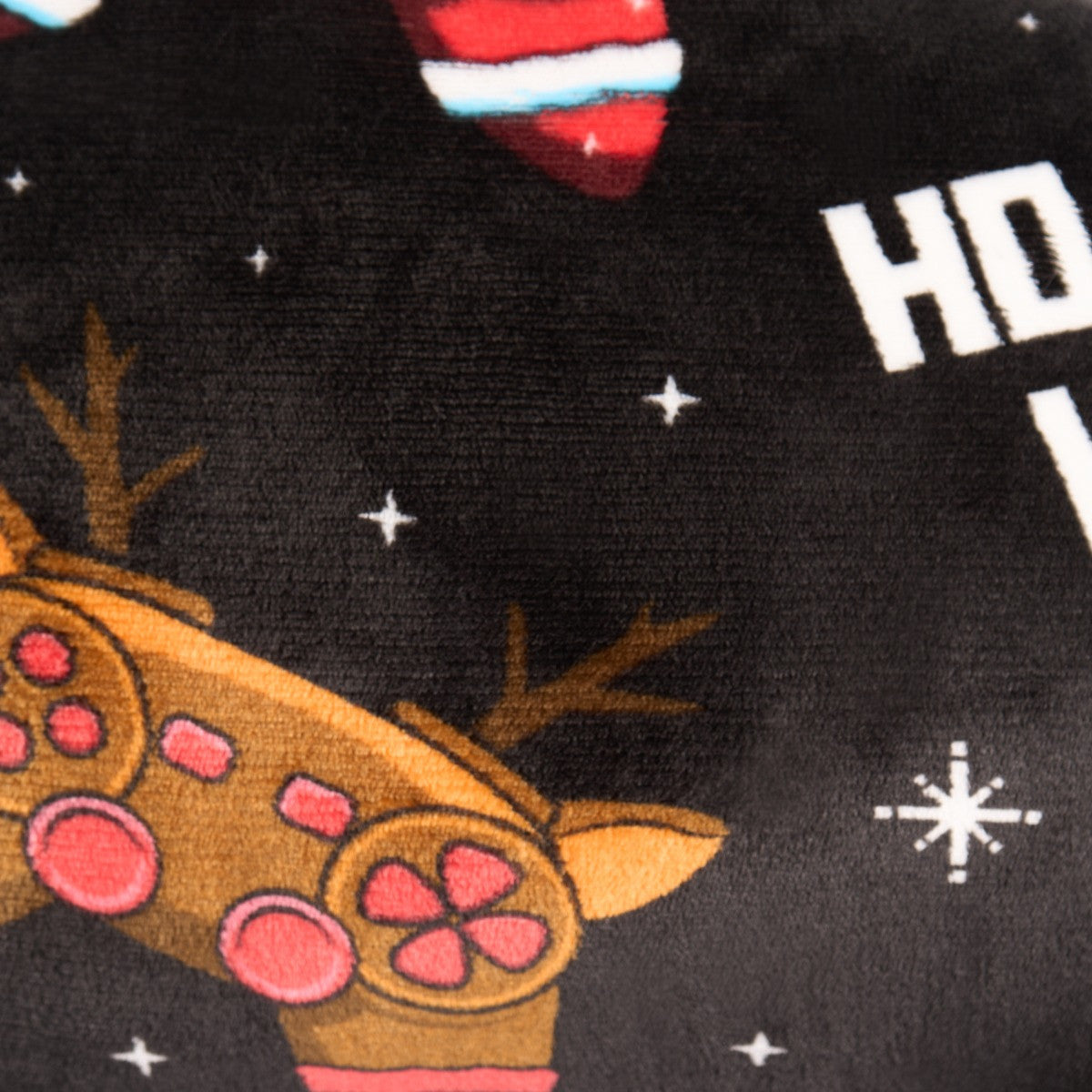 Kids Christmas Gaming Fleece Cuddle Cushion - Black 🇬🇧