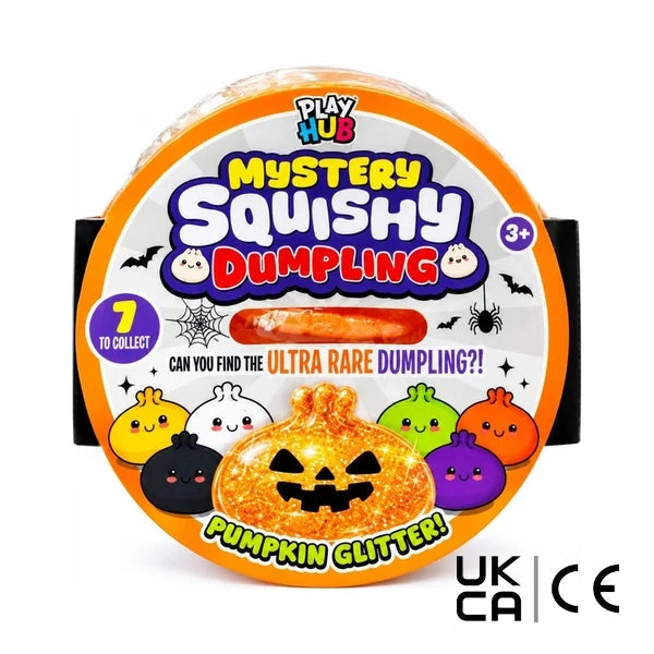 Original Viral Mystery Squishy Dumpling Halloween Pumpkin Glitter Edition 🇬🇧