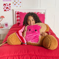 Rosie The Jam Toast Cuddle Cushion - Hot Pink/Natural 🇬🇧