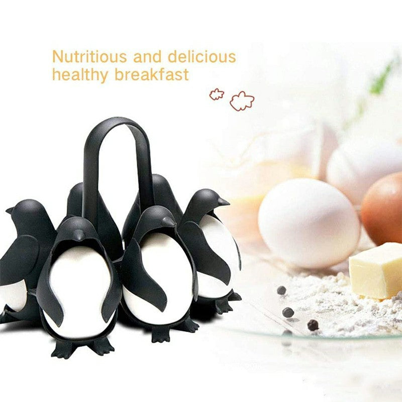 Cook Store and Serve Egg Holder Penguin-Shaped Boiled Egg Cooker 🇬🇧