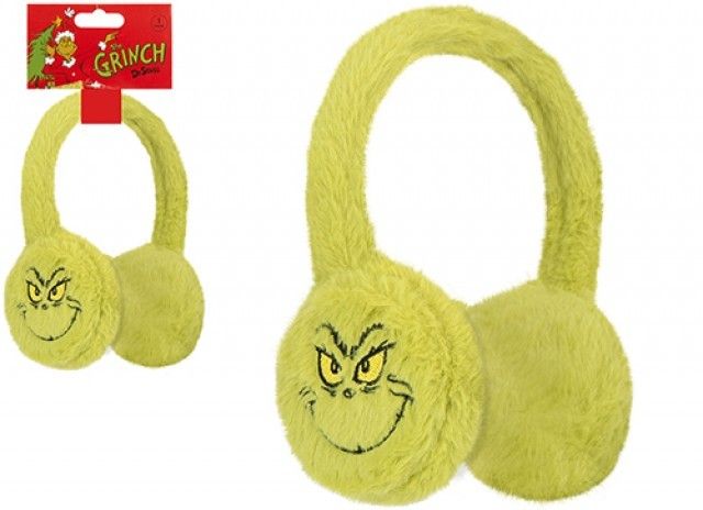 Green Grinch Fluffy Ear Muffs 🇬🇧