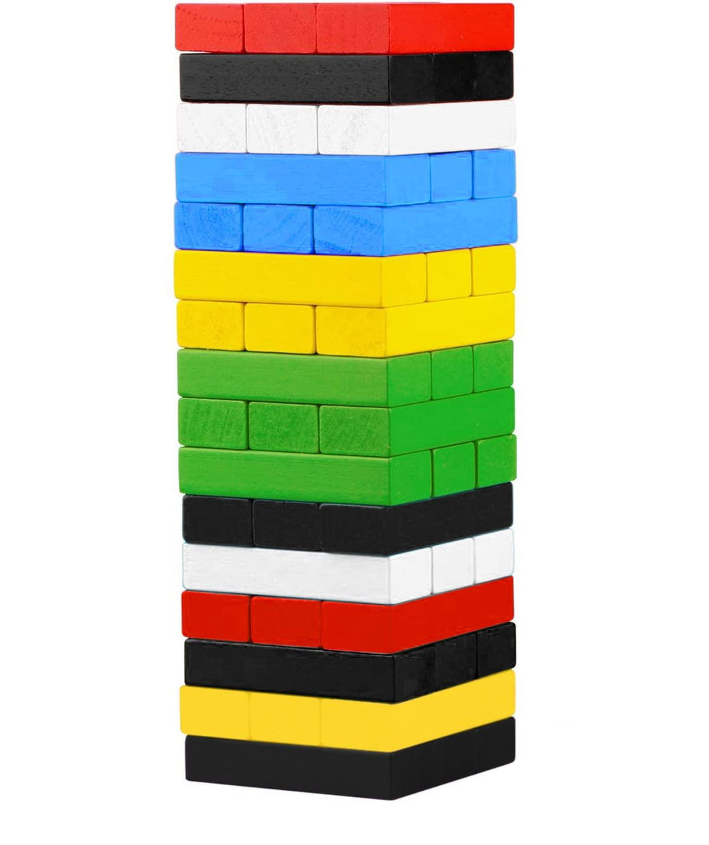 Tumble Tower Building Colourful Jenga Blocks 🇬🇧