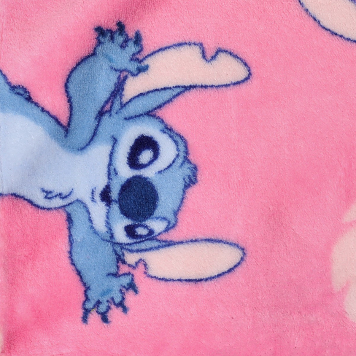 Stitch & Angel Printed Throw - Pink 🇬🇧